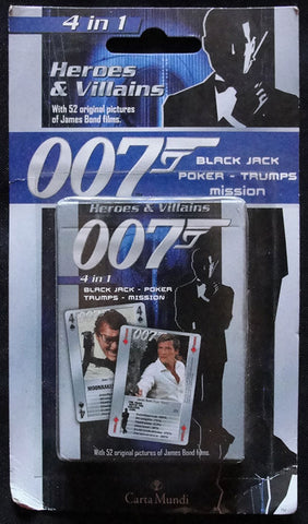 BARAJA 007 JAMES BOND HEROES & VILLAINS - CARTA MUNDI -