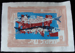 SERIGRAFIA ALFONSO COSTA 206/333 - MEDIDAS 32 X 44 CM - PAPEL ESPECIAL -