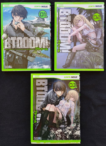 BTOOOM! - JUNYA INOUE - VOL. 1, 2 Y 3 SPANISH EDITION - ED. LIVREA -