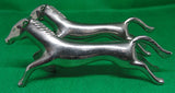 LOTE 4 FIGURAS DE ANIMALES DE METAL - VINTAGE -