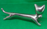 LOTE 4 FIGURAS DE ANIMALES DE METAL - VINTAGE -