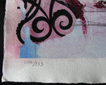 SERIGRAFIA ISABEL PINTADO 206/333 - MEDIDAS 32 X 44 CM -