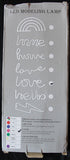 LAMPARA LOVE - NEON ROSA - LED DE PARED -