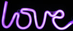 LAMPARA LOVE - NEON ROSA - LED DE PARED -