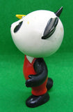 PANDA THE CIRCUS STAR PVC VINTAGE CON AVION - PIERO DAMI, COMICS SPAIN - MAIA & BORGES, 1982 -