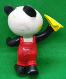 PANDA THE CIRCUS STAR PVC VINTAGE CON AVION - PIERO DAMI, COMICS SPAIN - MAIA & BORGES, 1982 -