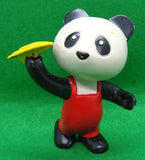 PANDA THE CIRCUS STAR PVC VINTAGE CON AVION - PIERO DAMI, COMICS SPAIN - MAIA & BORGES, 1982 -