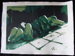 SERIGRAFIA PEDRO BUENO 206/333 - MEDIDAS 32 X 44 CM - PAPEL ESPECIAL -