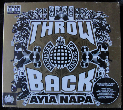 AYIA NAPA - THROWBACK - VARIOS ARTISTAS - 3 CD - DIGIPACK -