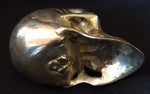 CALAVERA BRONCE PLATEADO ANTIGUA CON PÁTINA
