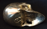 CALAVERA BRONCE PLATEADO ANTIGUA CON PÁTINA