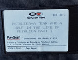 A YEAR AND A HALF IN THE LIFE OF METALLICA - PART 1 - VHS