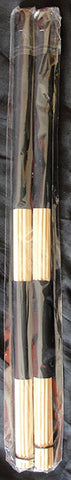 BAQUETAS DE BAMBU RODS - MANGOS COLOR NEGRO -