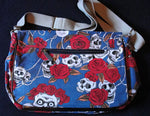 Bolso Calaveras y Rosas Azul