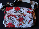 Bolso Calaveras y Rosas Blanco
