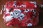 Bolso Calaveras y Rosas Rojo