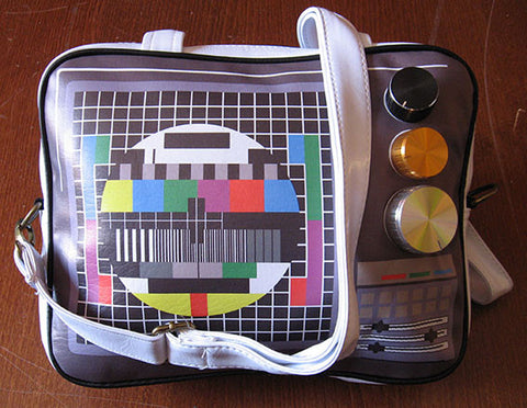 Bolso Televisión Retro Blanco