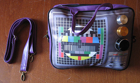 Bolso Televisión Retro Morado