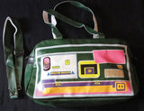 BOLSO RADIO CASSETTE VERDE CON ALTAVOCES - NUEVO -