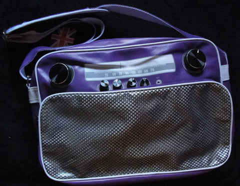 Bolso Radio Retro Grande Morado