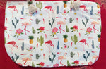 Bolso de playa cactus y flamencos