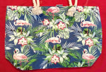 Bolso de playa flamencos azul