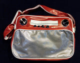Bolso Radio Retro Grande Rojo