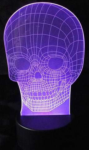 LAMPARA CALAVERA 3D