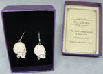 Pendientes Calaveras Hueso
