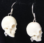 Pendientes Calaveras Hueso