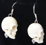 Pendientes Calaveras Hueso