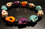 Pulsera Calaveritas Turquesa mezcla Colores
