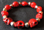 Pulsera Calaveritas Turquesa Colores