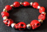 Pulsera Calaveritas Turquesa Colores