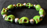 Pulsera Calaveritas Turquesa Colores