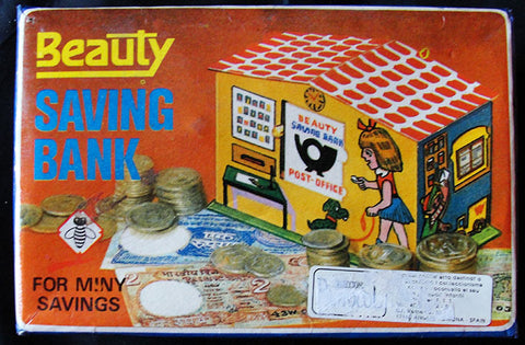 BEAUTY SAVING BANK POST-OFFICE - HUCHA HOJALATA VINTAGE -