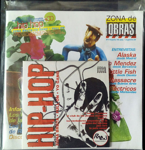 ZONA DE OBRAS Nº 9 - DOSSIER + CD HIP HOP - ALASKA - EL CLUB DE LOS POETAS VIOLENTOS...