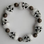 Pulsera Calavera Blanca