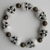 Pulsera Calavera Blanca